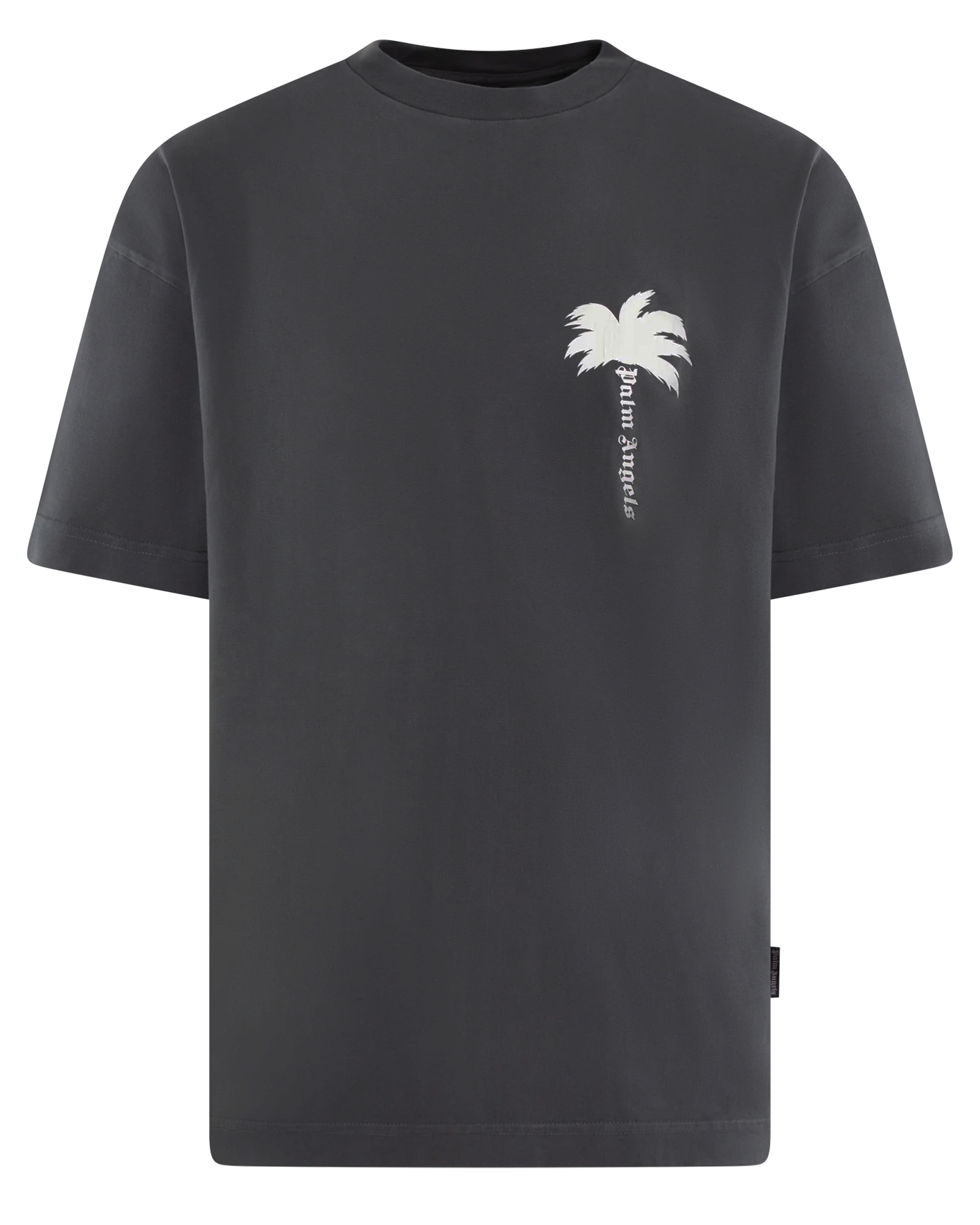 Heren Cracked Logo T-Shirt Dk Grey