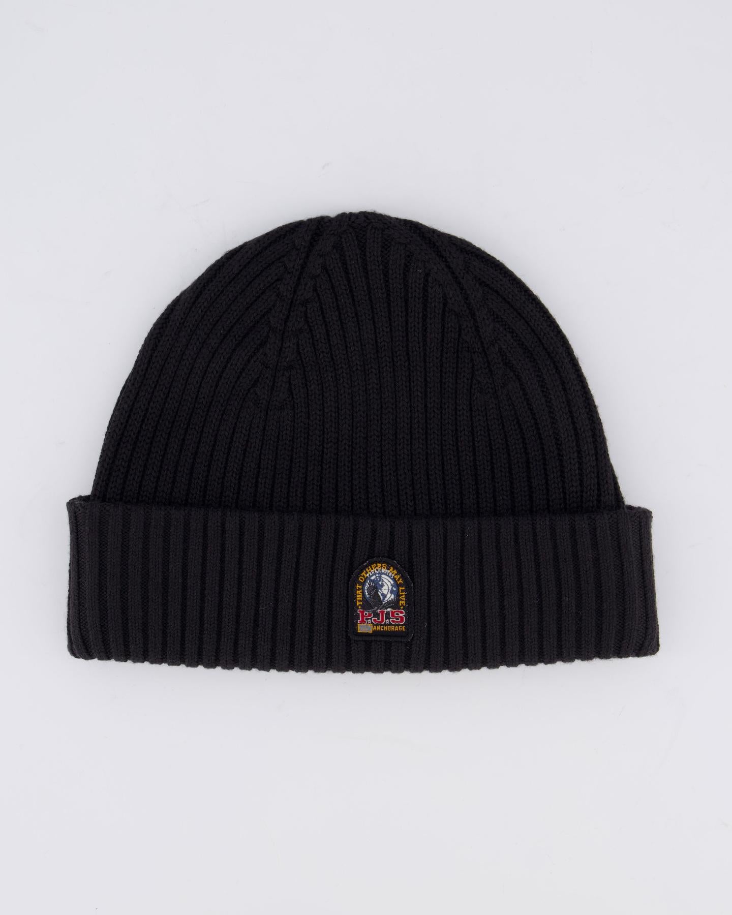 Heren Rib Hat Zwart