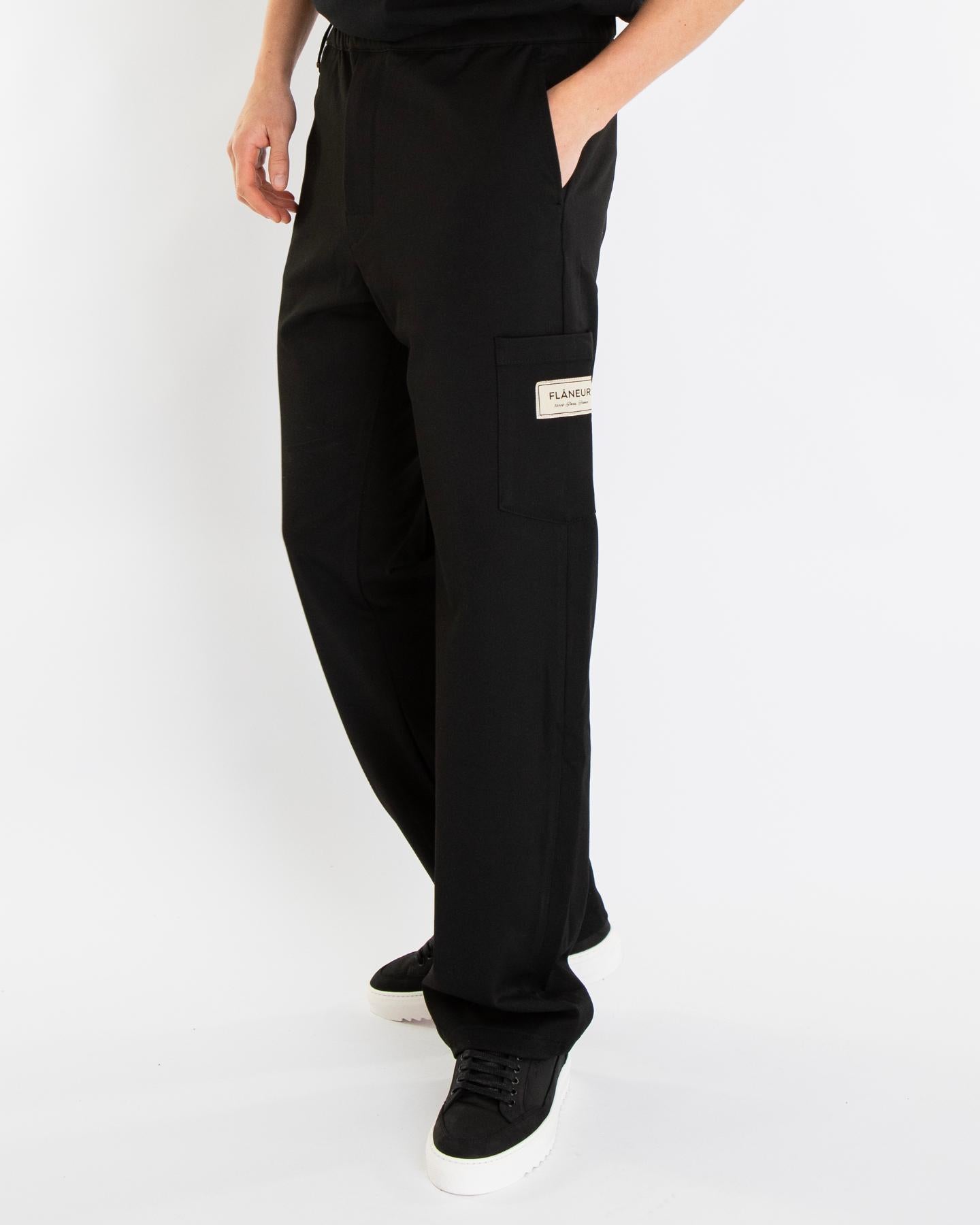 Heren Atelier Tailored Broek Zwart