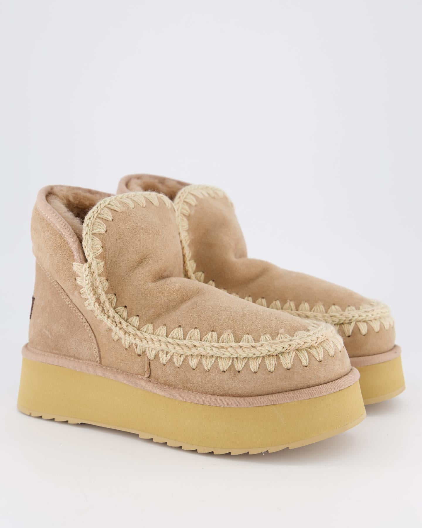 Dames Mini Eskimo Platform Camel