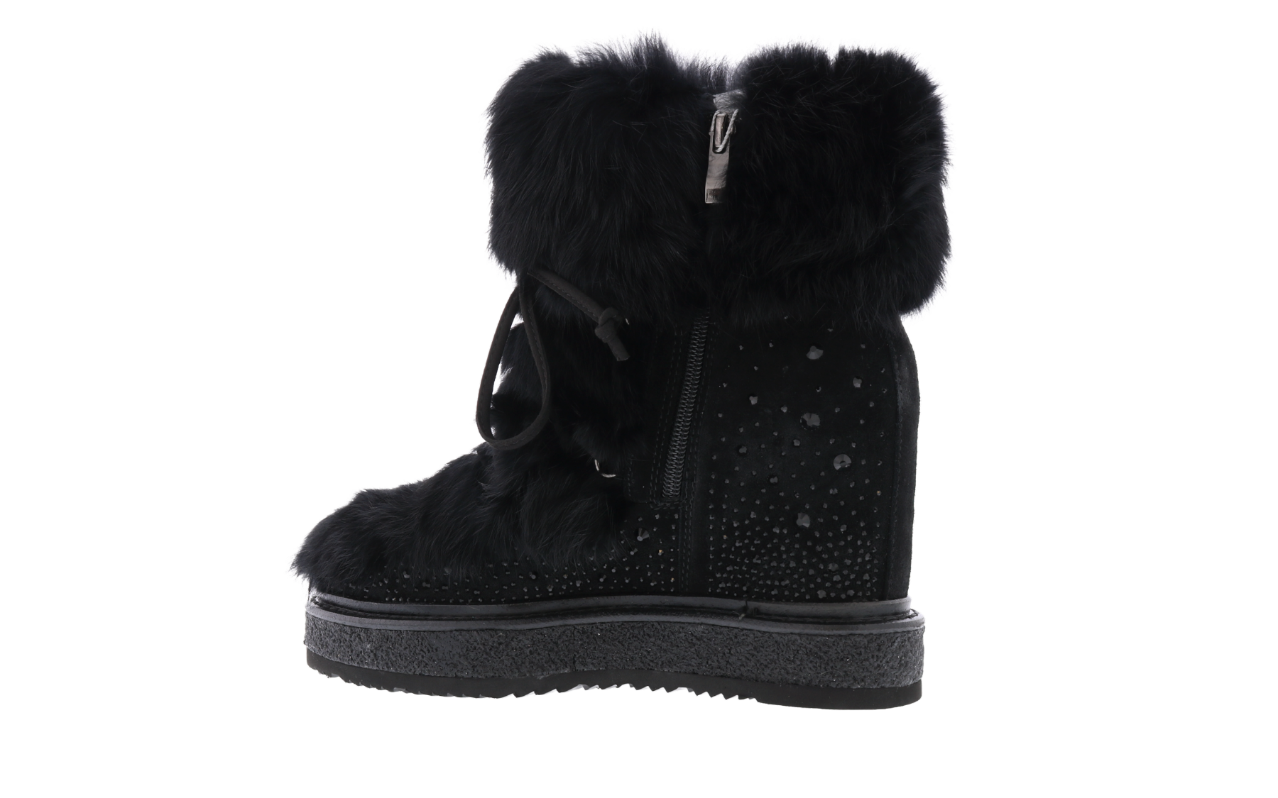 Women Winter Fur With Wedge