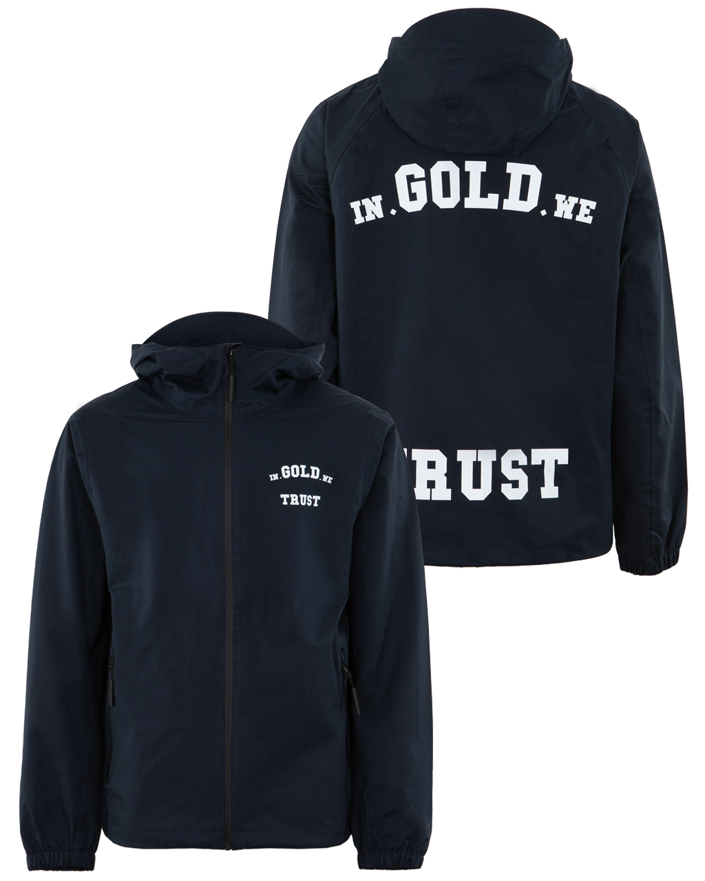 In gold we trust black online hoodie