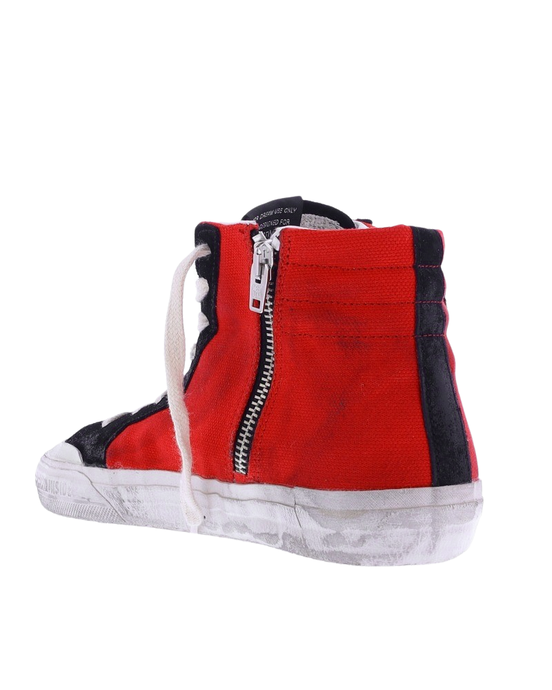 Women Slide sneaker red/black