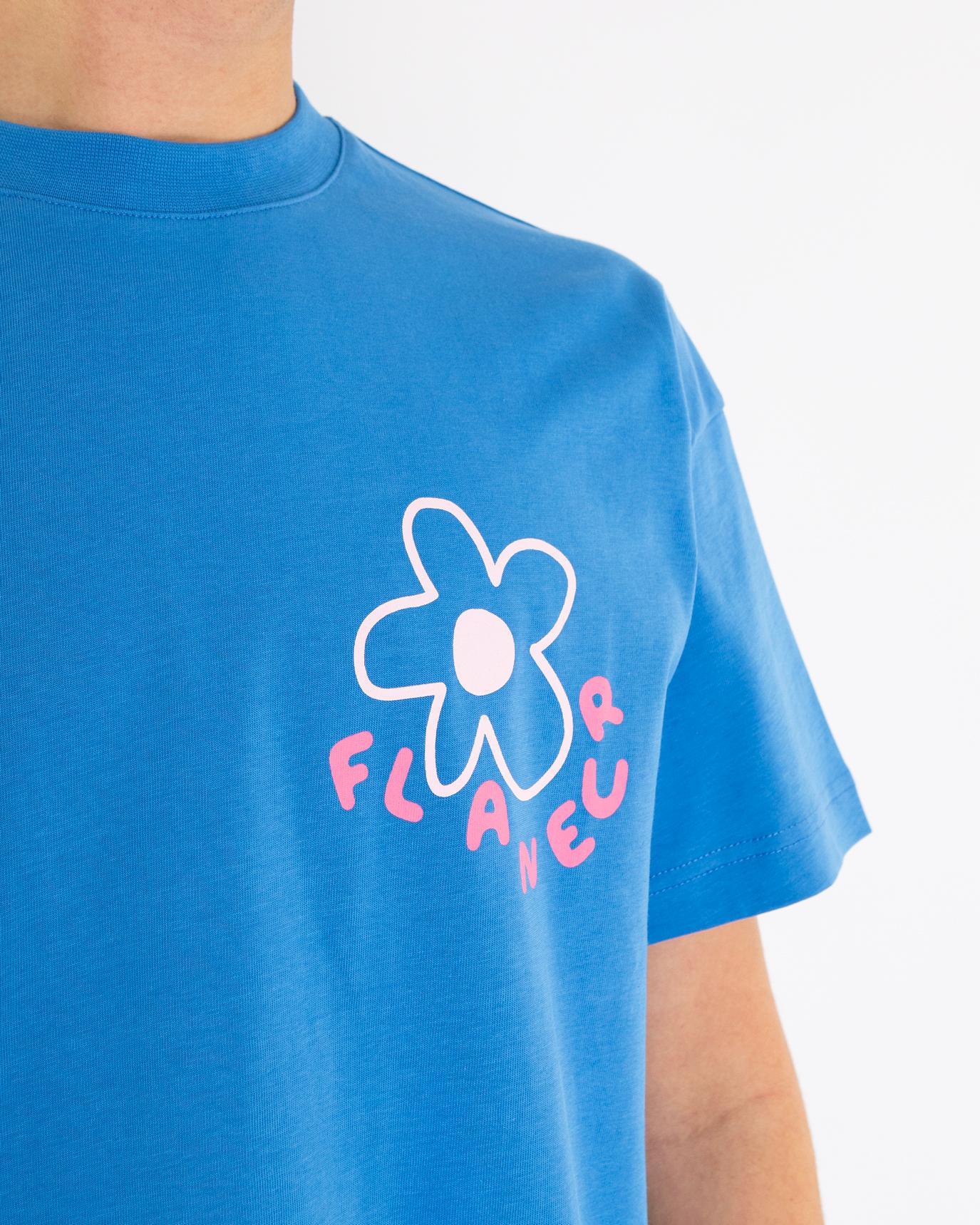 Heren Blossom T-Shirt Blauw