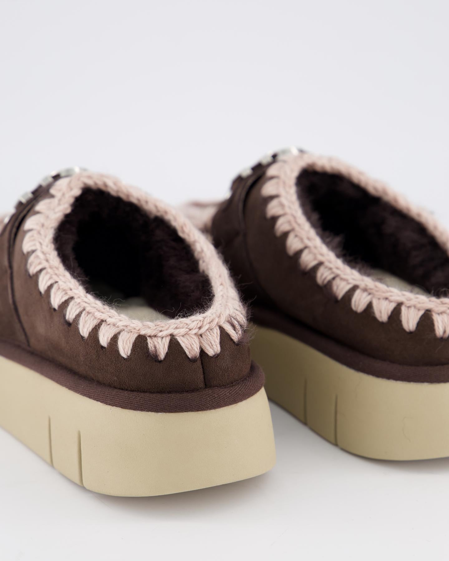 Dames Bounce Clog Logo Mocha