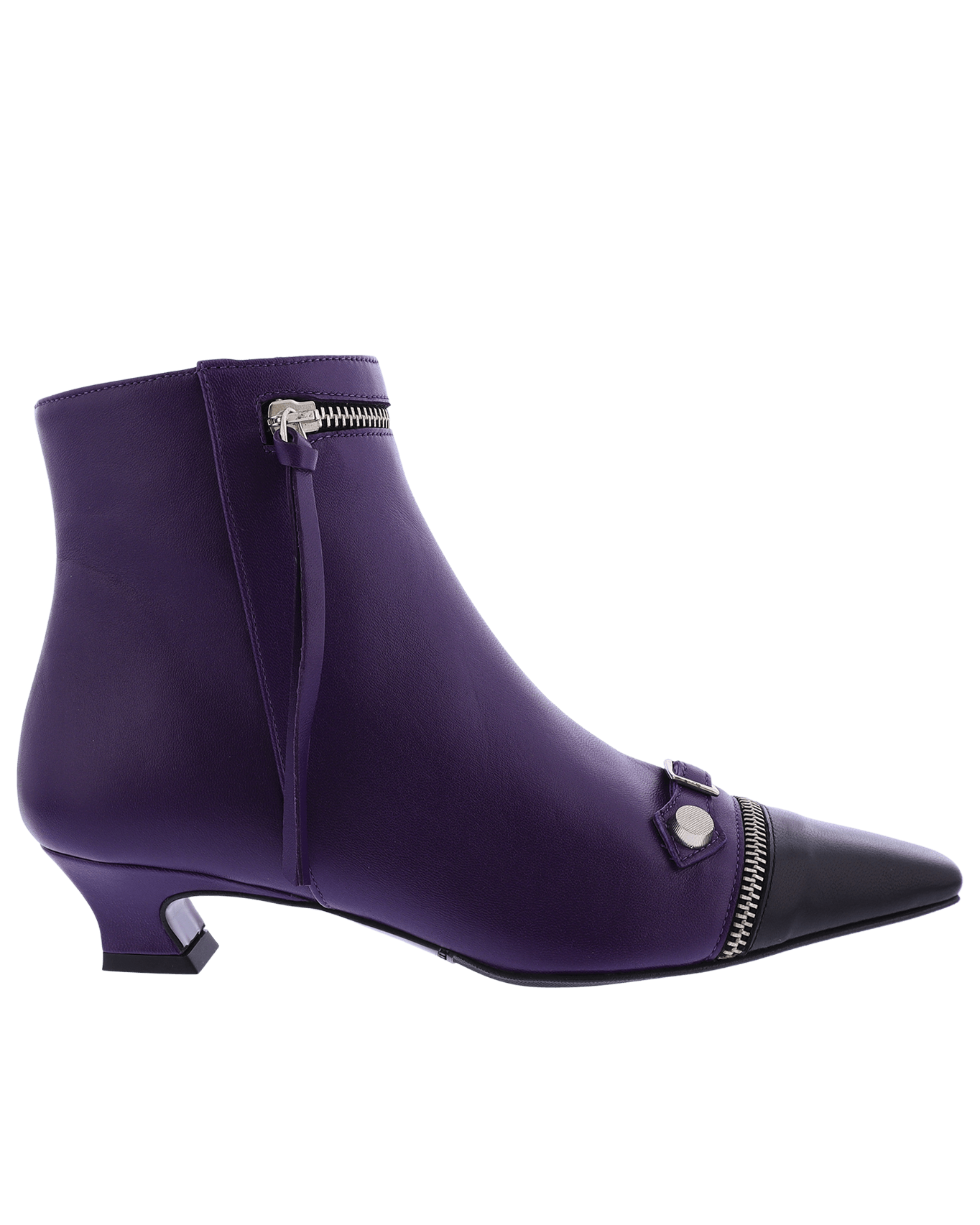 Women Tronchetto Leather Purple