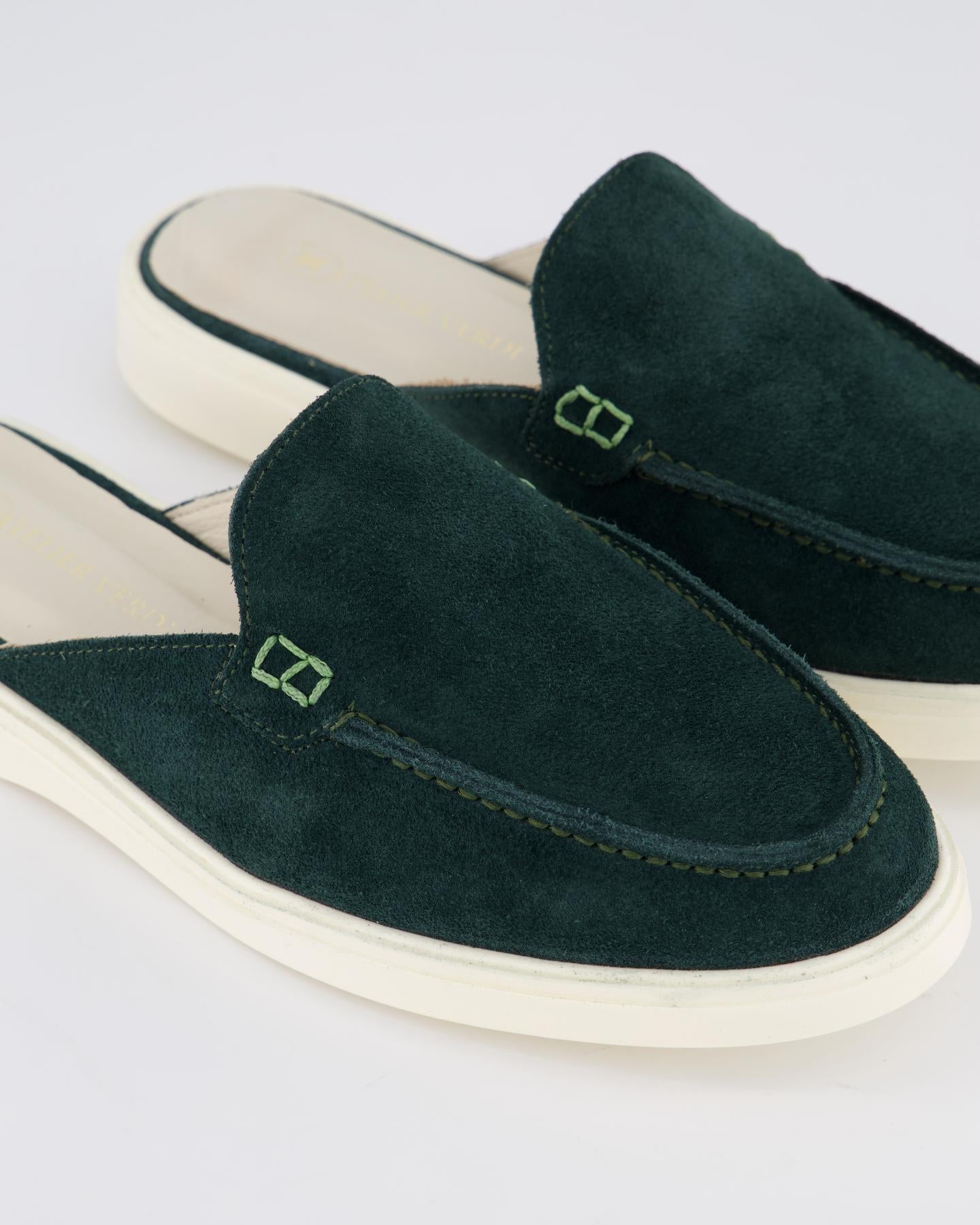 Dames Laura Slip On Sandal Pine Gree