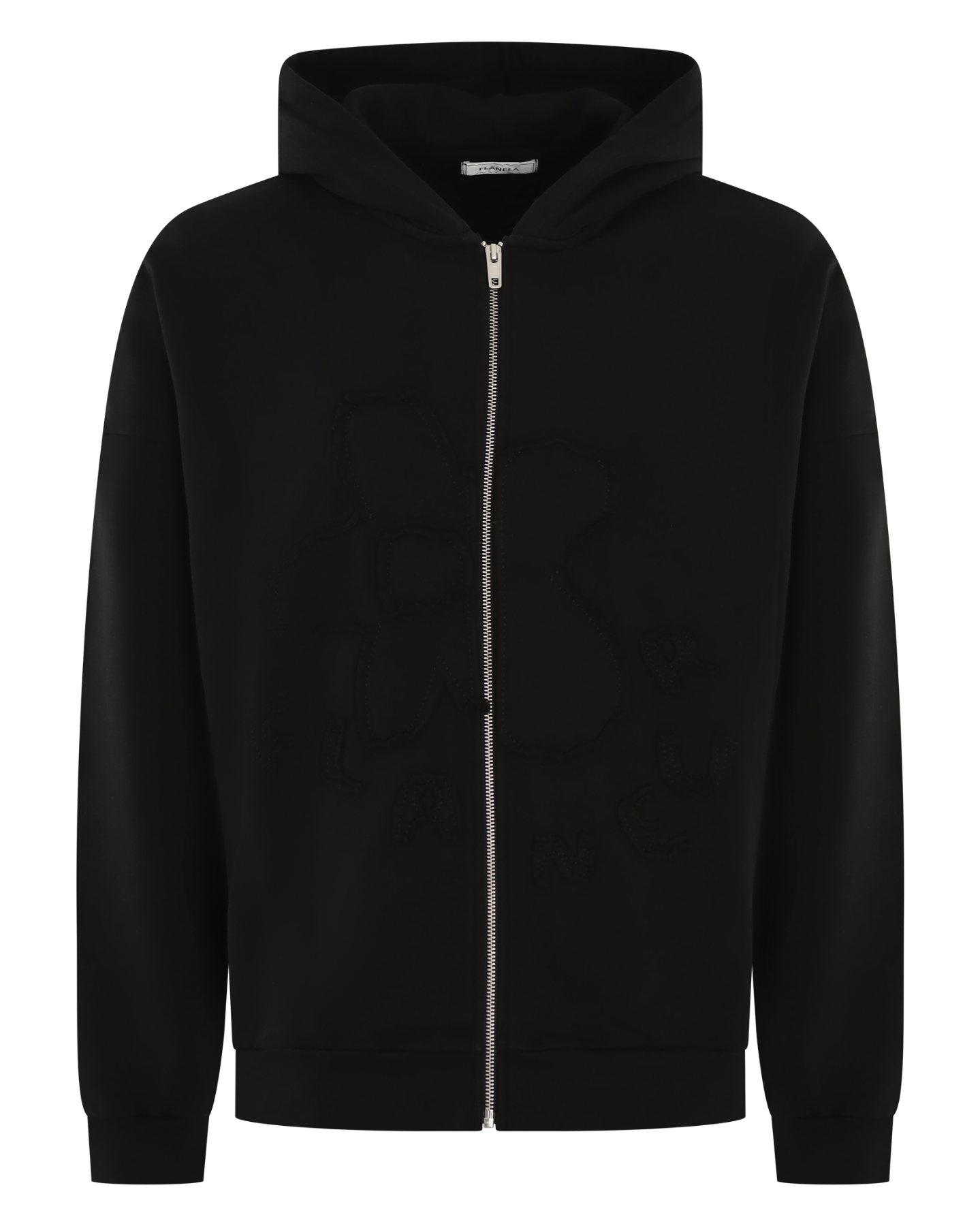 Heren Blossom Patches Zip-Up Hoodie