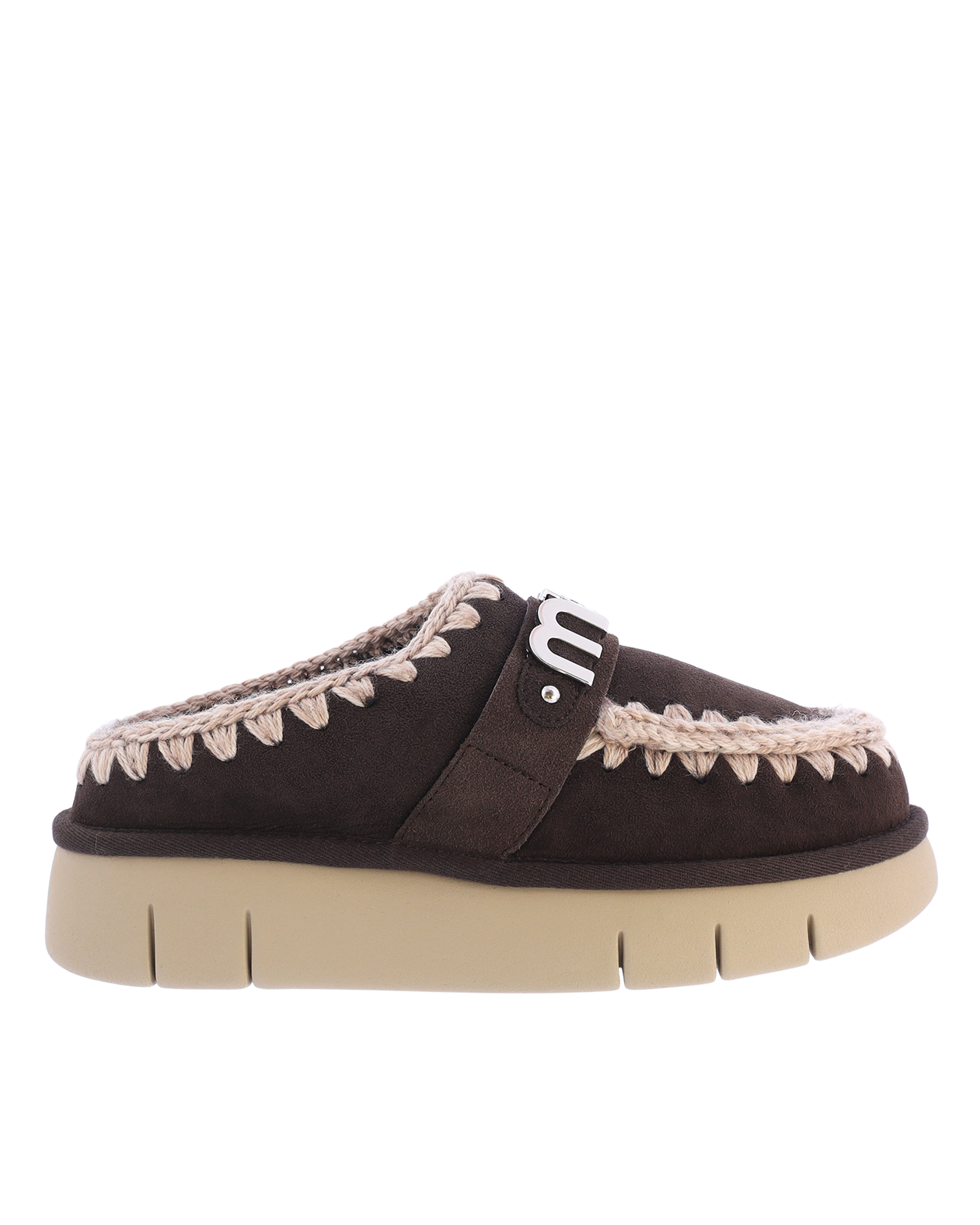 Women Bounce Clog Logo Mocha