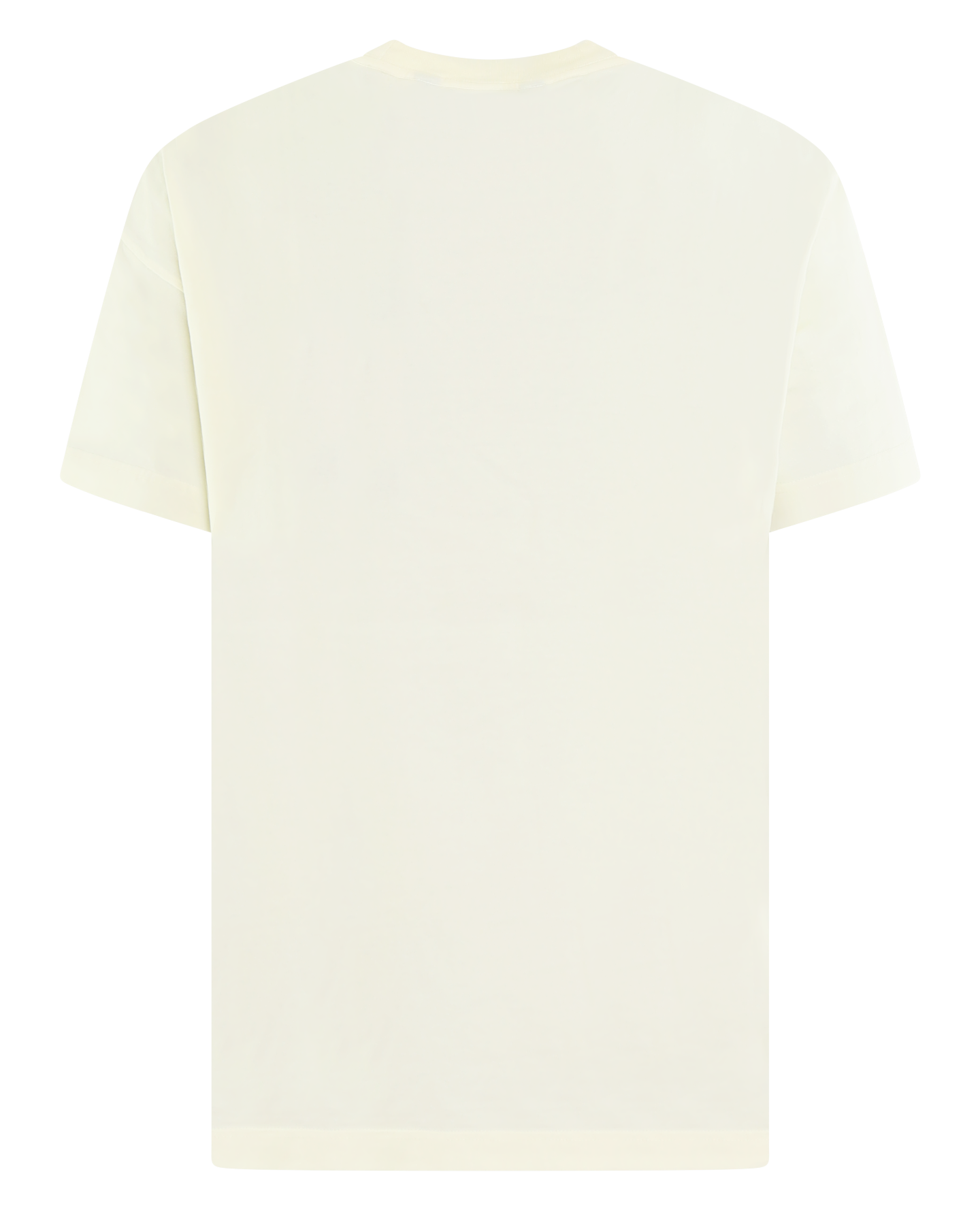 Heren Cracked Logo T-Shirt Cream