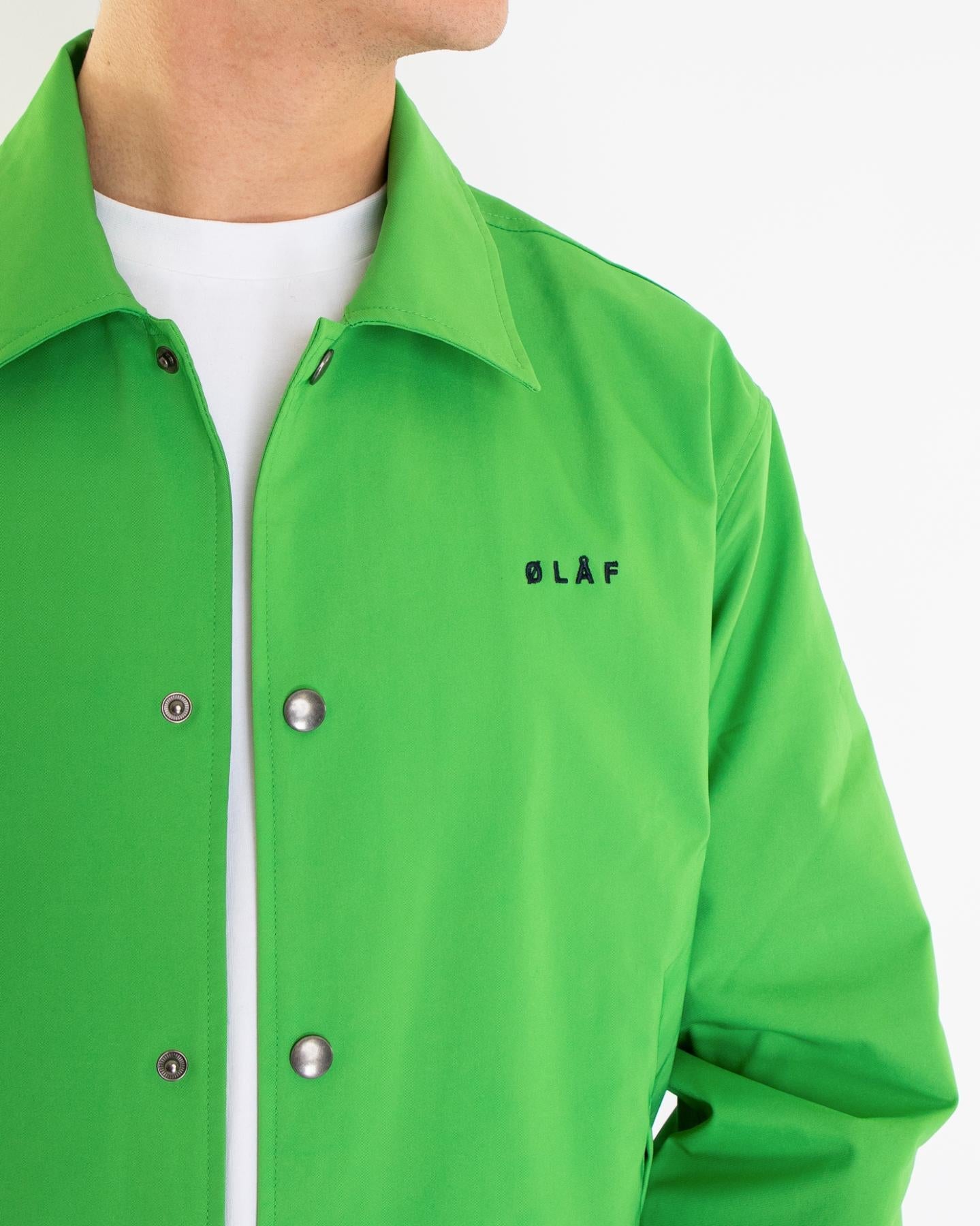 Olaf Hussein Heren Coach Jacket Groen - Eleganza.nl