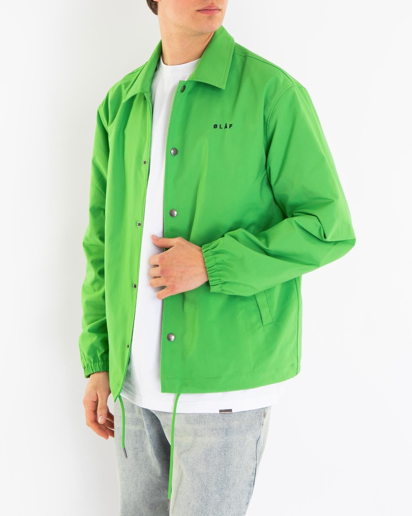 Olaf Hussein Heren Coach Jacket Groen - Eleganza.nl