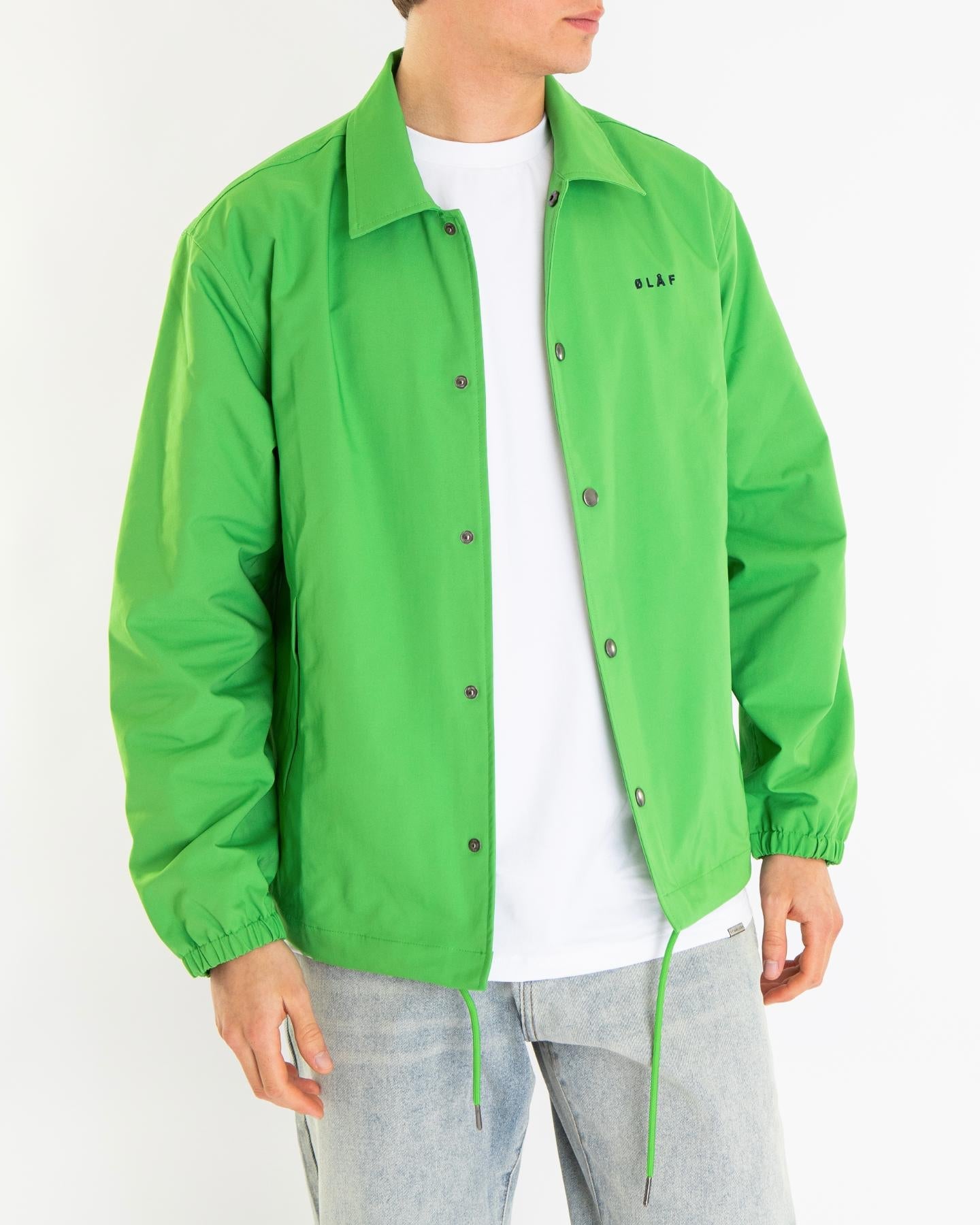 Olaf Hussein Heren Coach Jacket Groen - Eleganza.nl