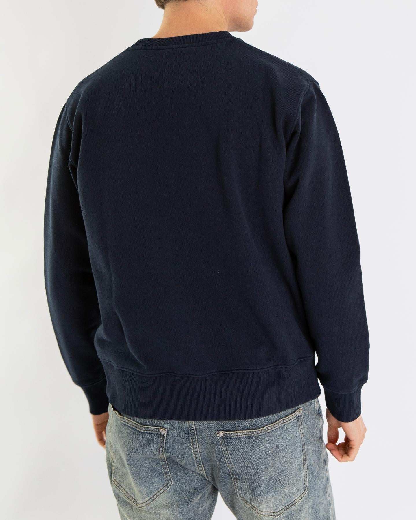 Olaf Hussein Heren Sans Embro Crewneck Blauw - Eleganza.nl