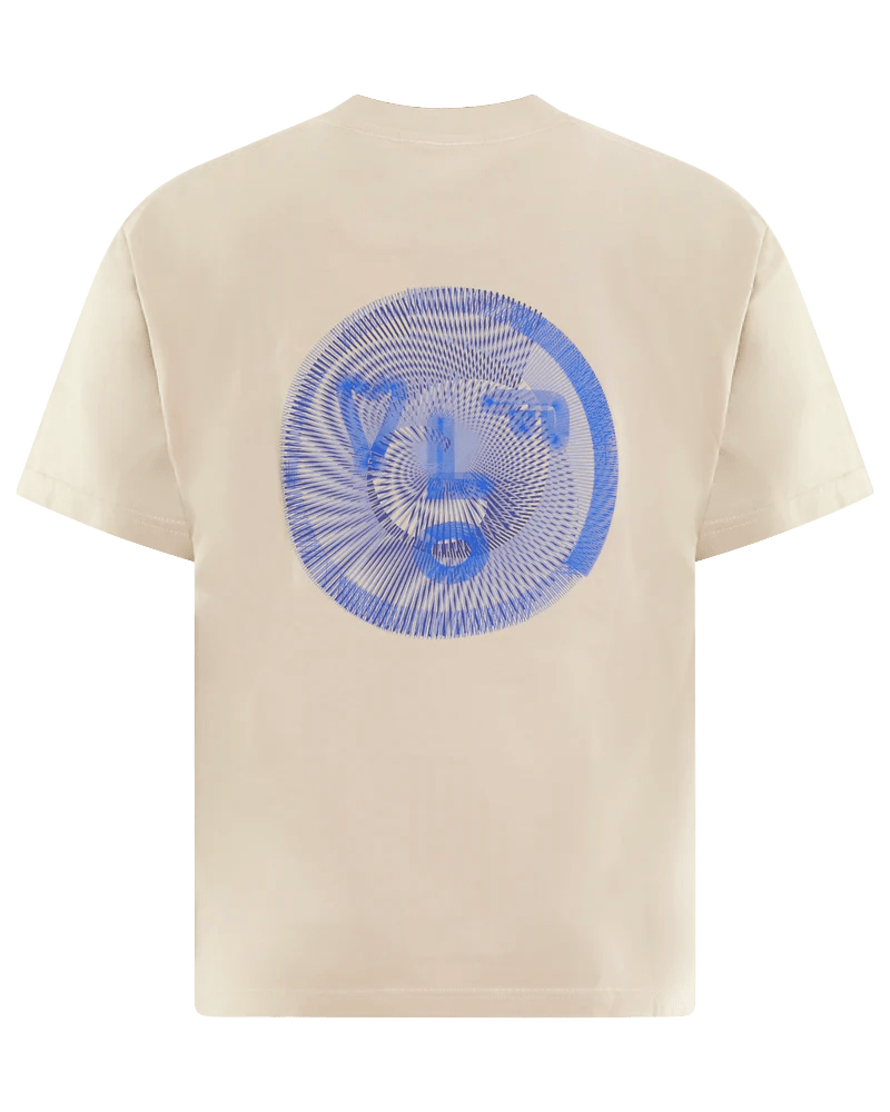 Olaf Hussein Heren Spiral Face T-Shirt Cement - Eleganza.nl