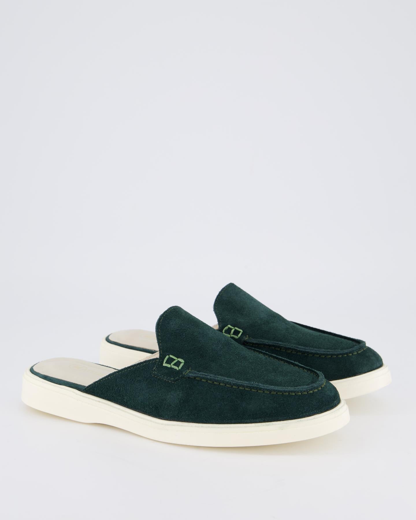 Dames Laura Slip On Sandal Pine Gree