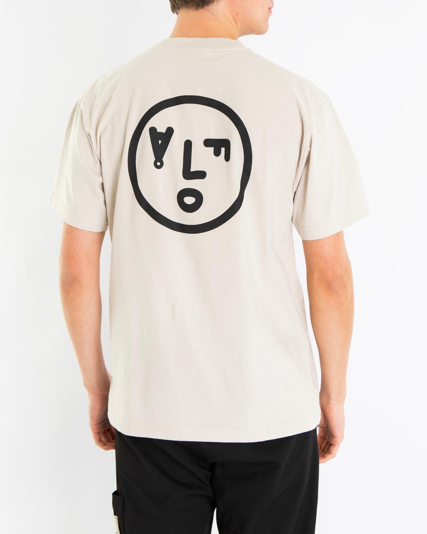 Heren Face T-Shirt Cement