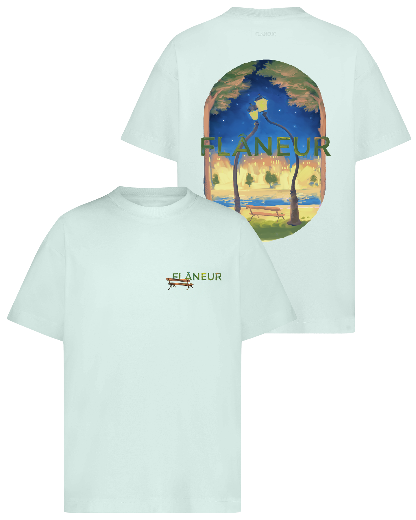 Heren Lanterns Of Love T-Shirt Groen