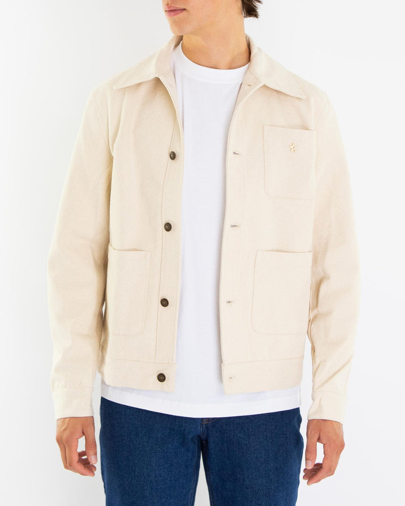 Heren Fitted Heavy Canvas Jacket