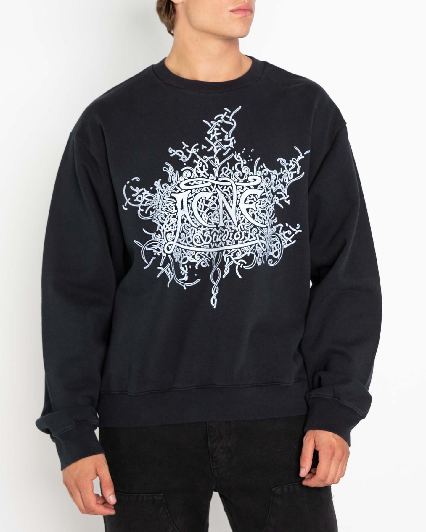 Men Glow in the dark sweater black