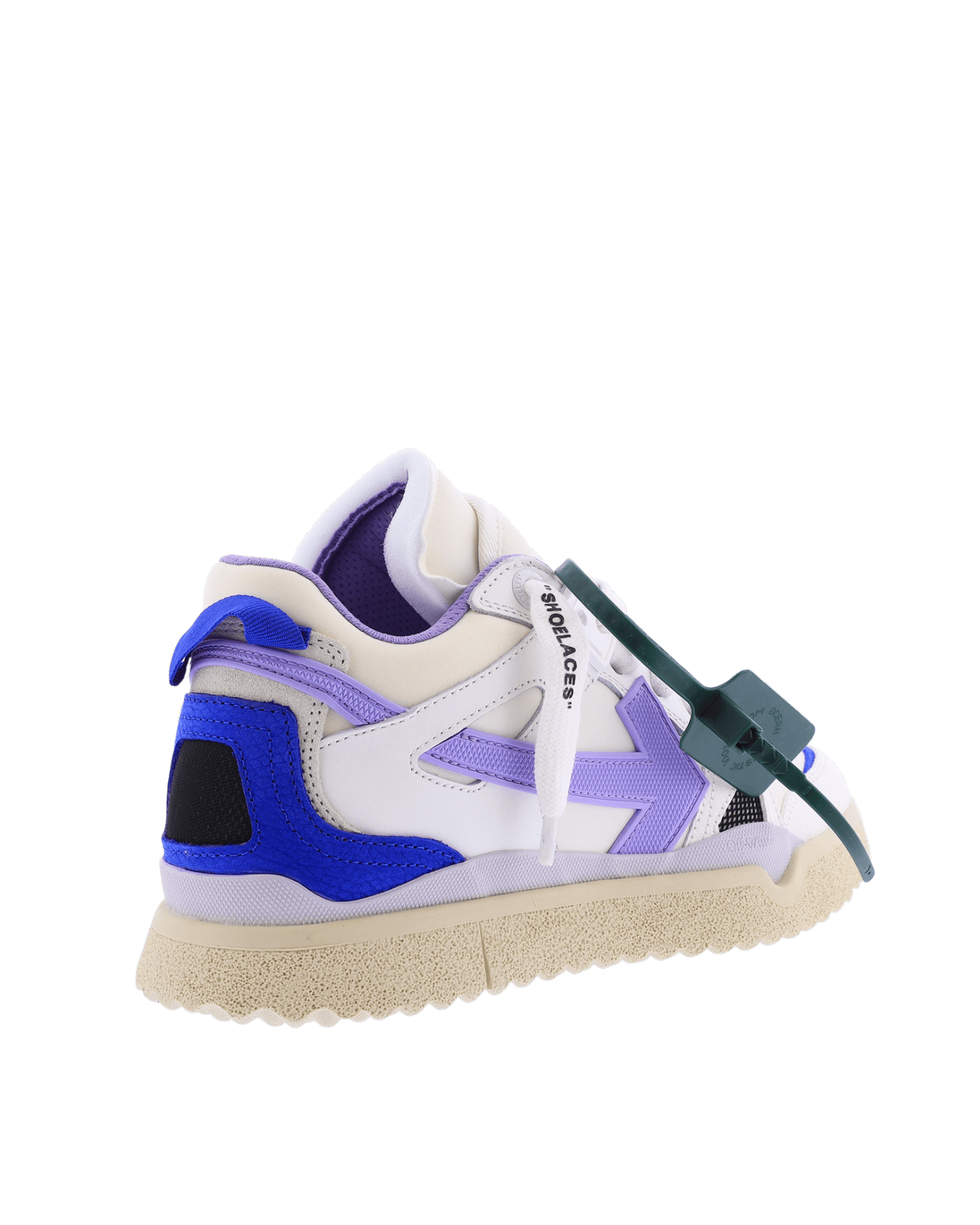 Women Mid Top Sponge Sneaker White/Purple