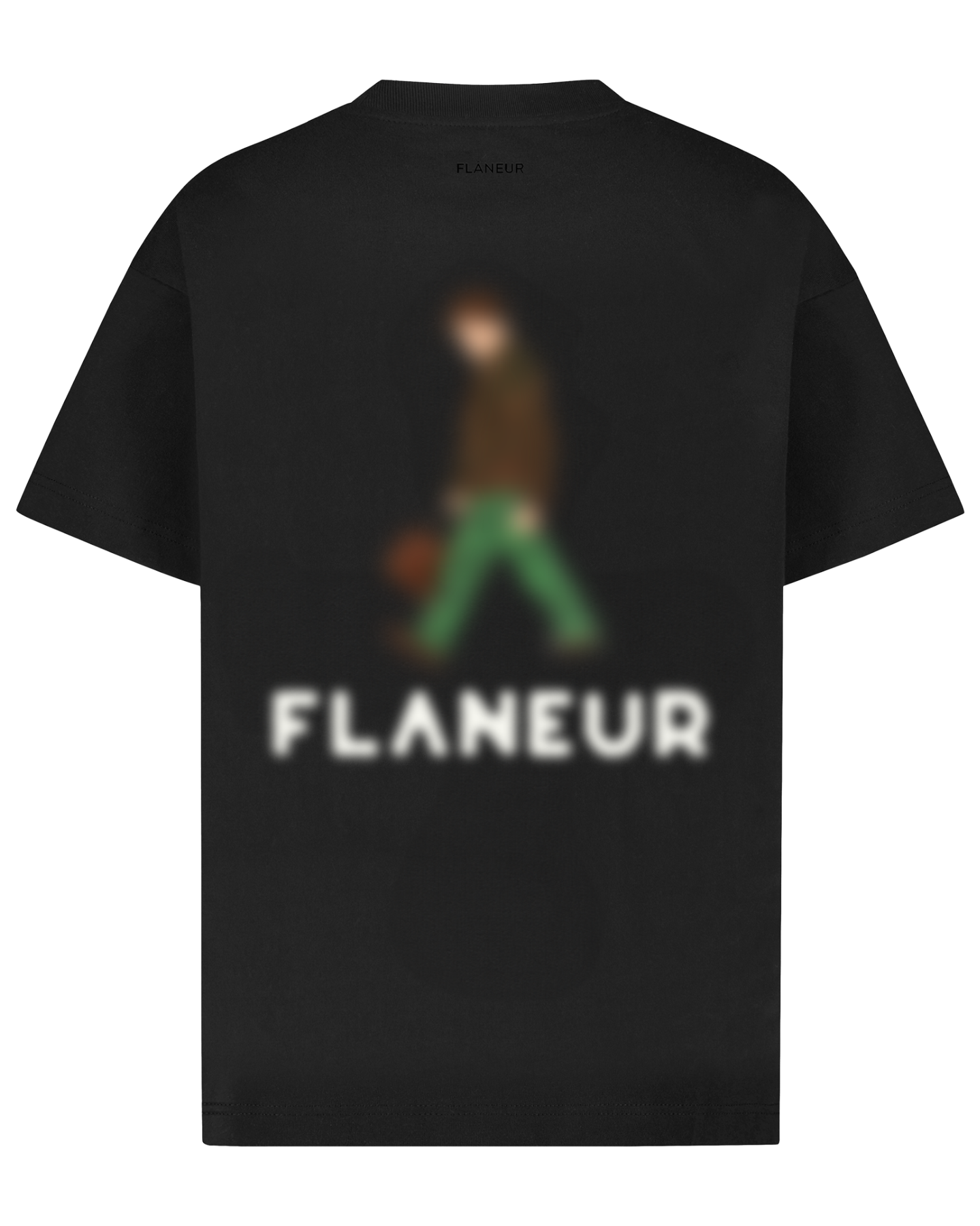 Heren Blurred Stroller T-Shirt Zwart