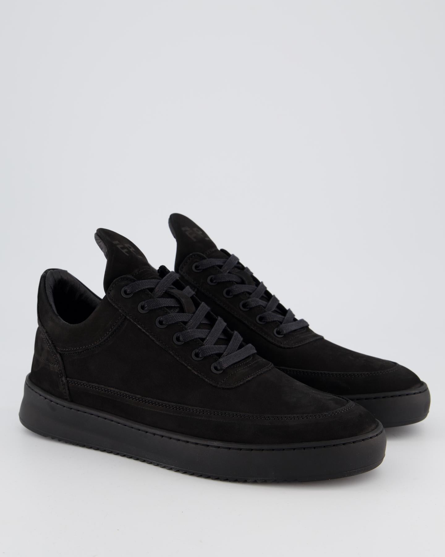 Men Low Top Ripple Nubuck Black