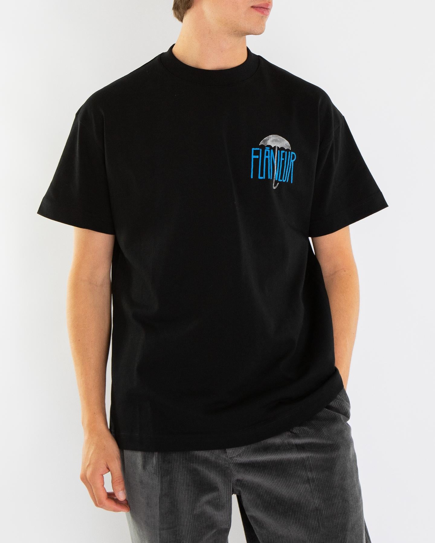 Heren Upside Down T-Shirt Black