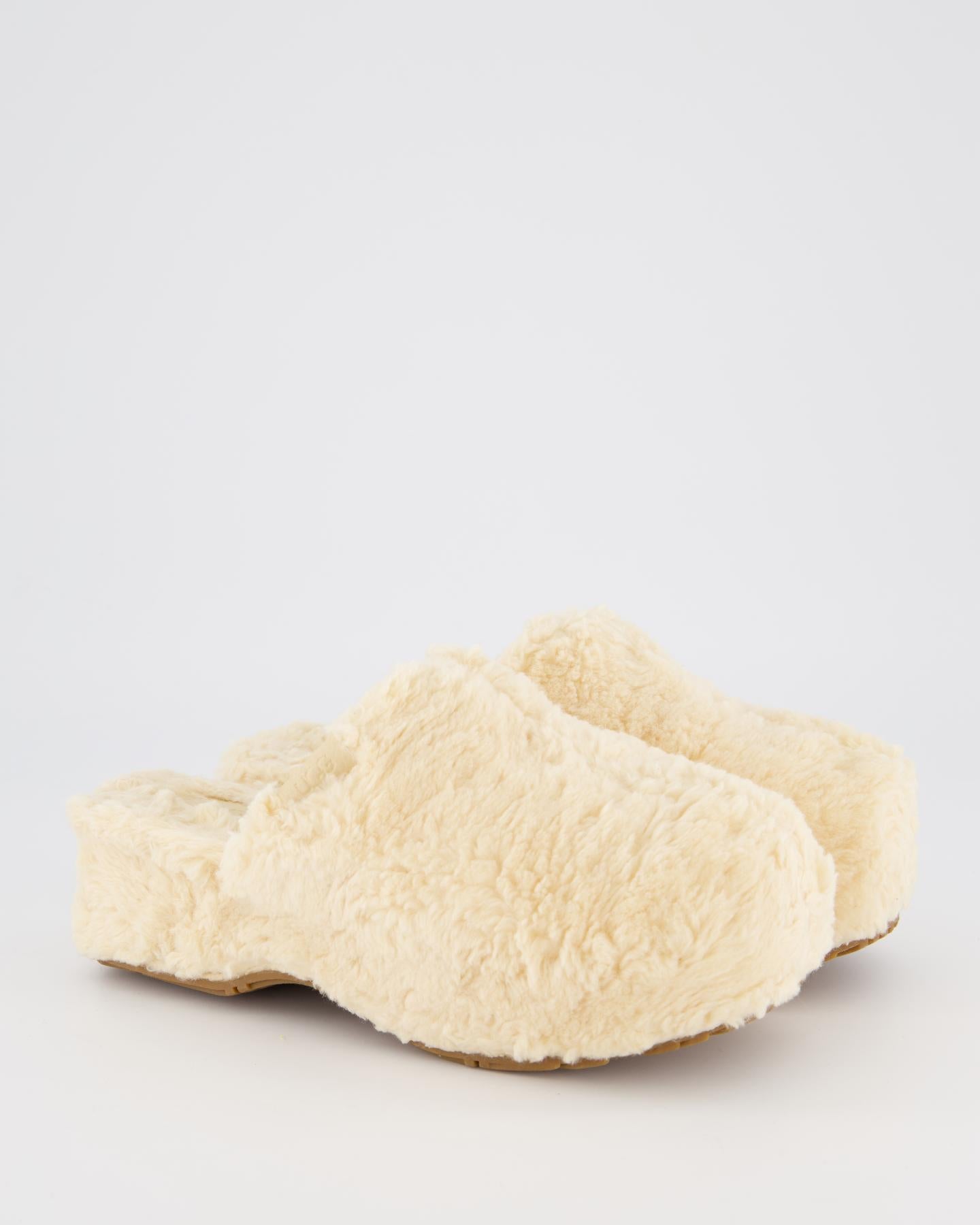 Dames Fuzz Sugar Clog Natural