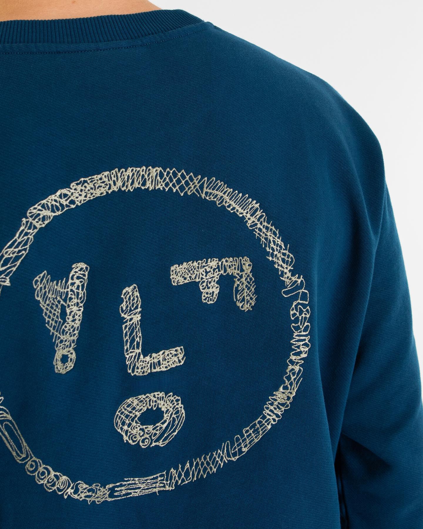 Heren Scribble Face Crewneck