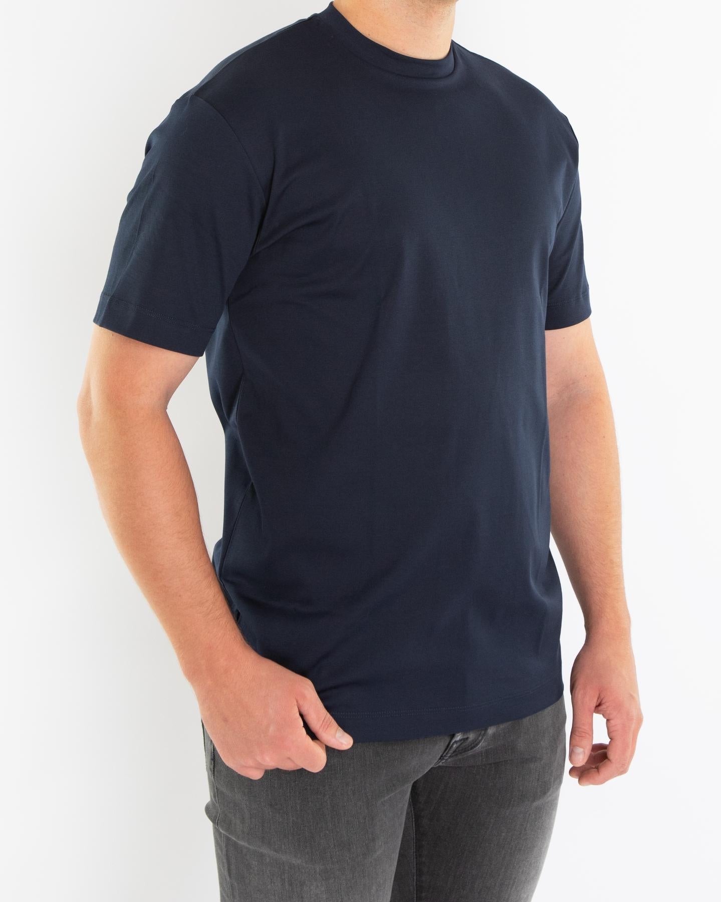 Heren Interlock Supima T-Shirt Blauw