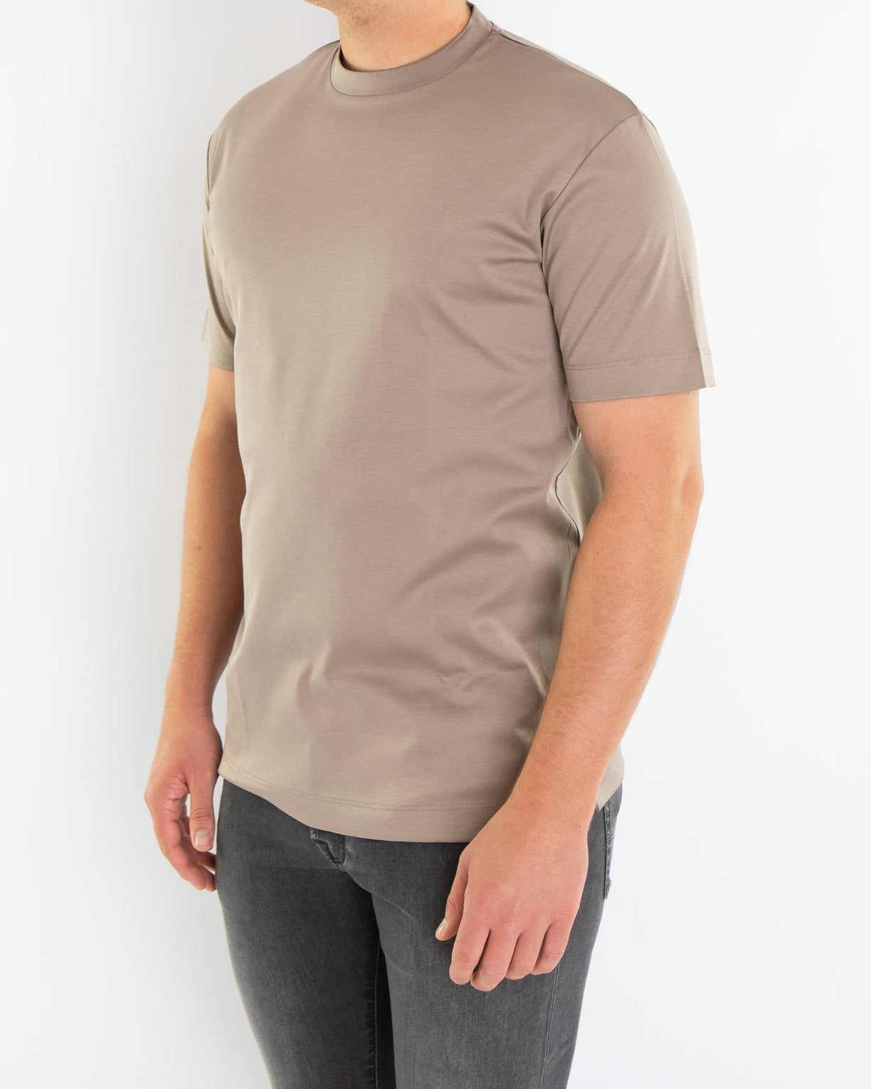 Heren Interlock Supima T-Shirt Grijs