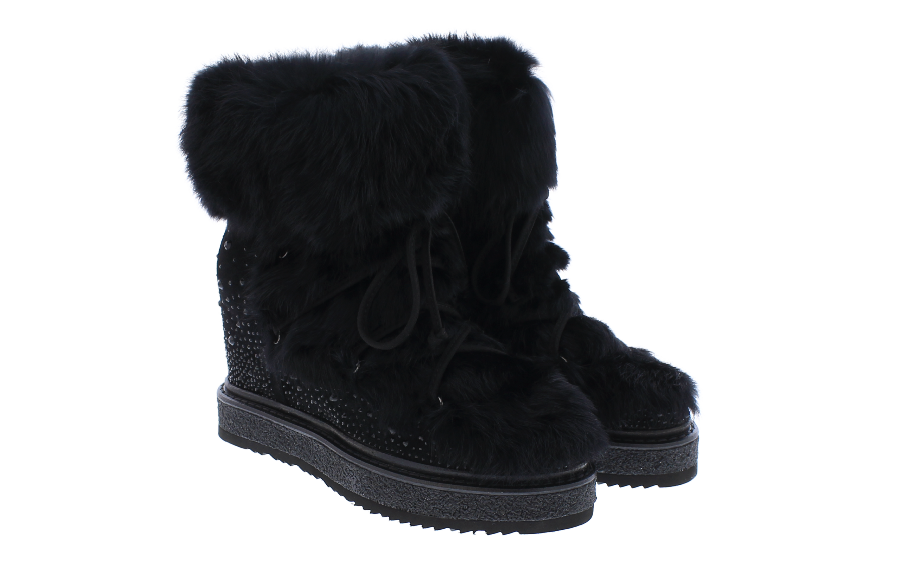 Women Winter Fur With Wedge