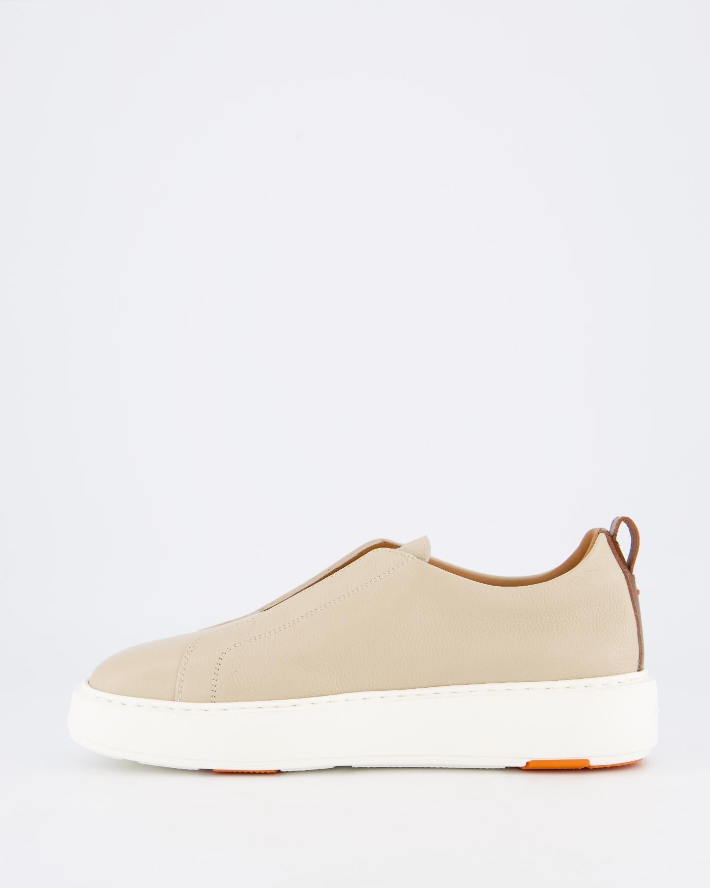 Santoni Dames Victory Sneaker Beige - Eleganza.nl