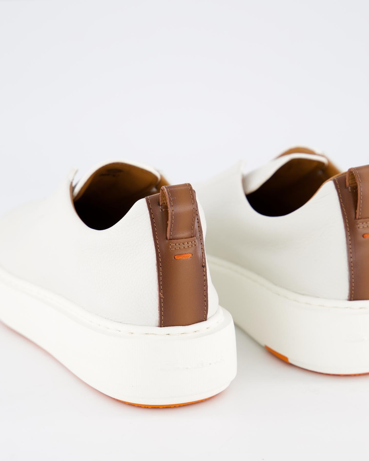 Santoni Dames Victory Sneaker Beige - Eleganza.nl