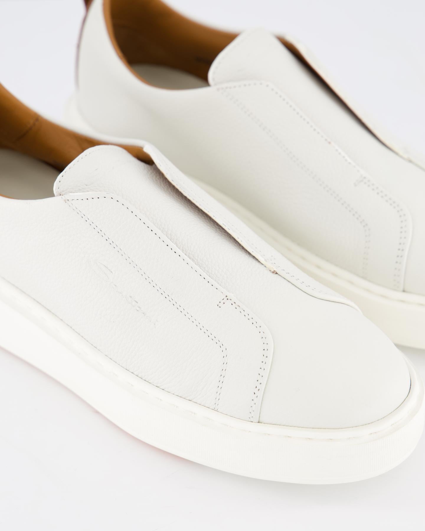 Santoni Dames Victory Sneaker Beige - Eleganza.nl