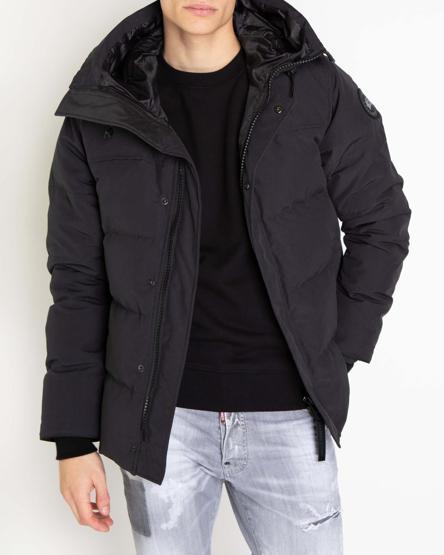 Canada Goose Men Macmillan Parka Black Blue Eleganza