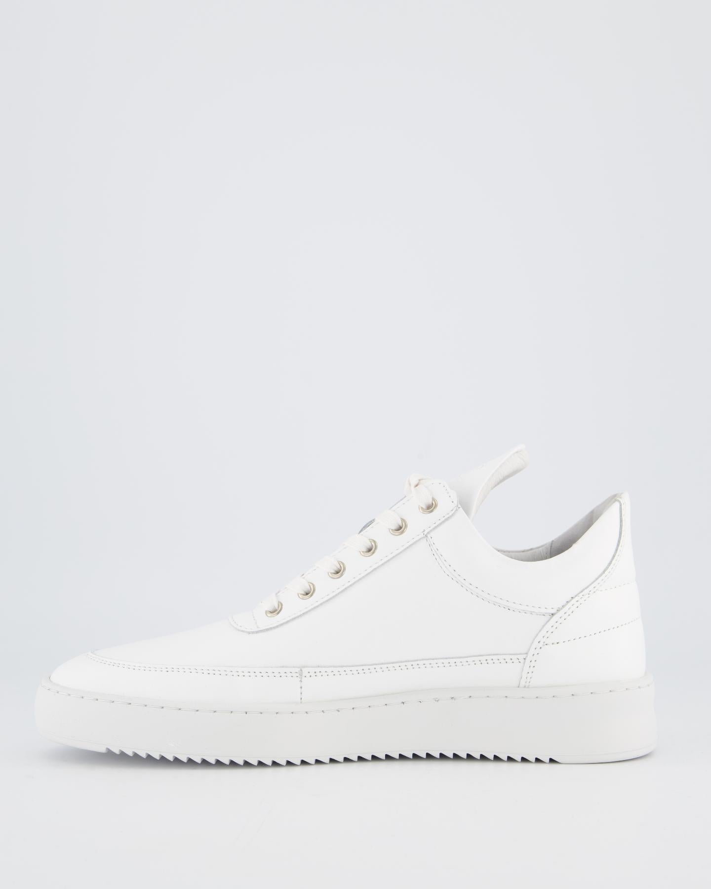 Men Low top ripple leather white