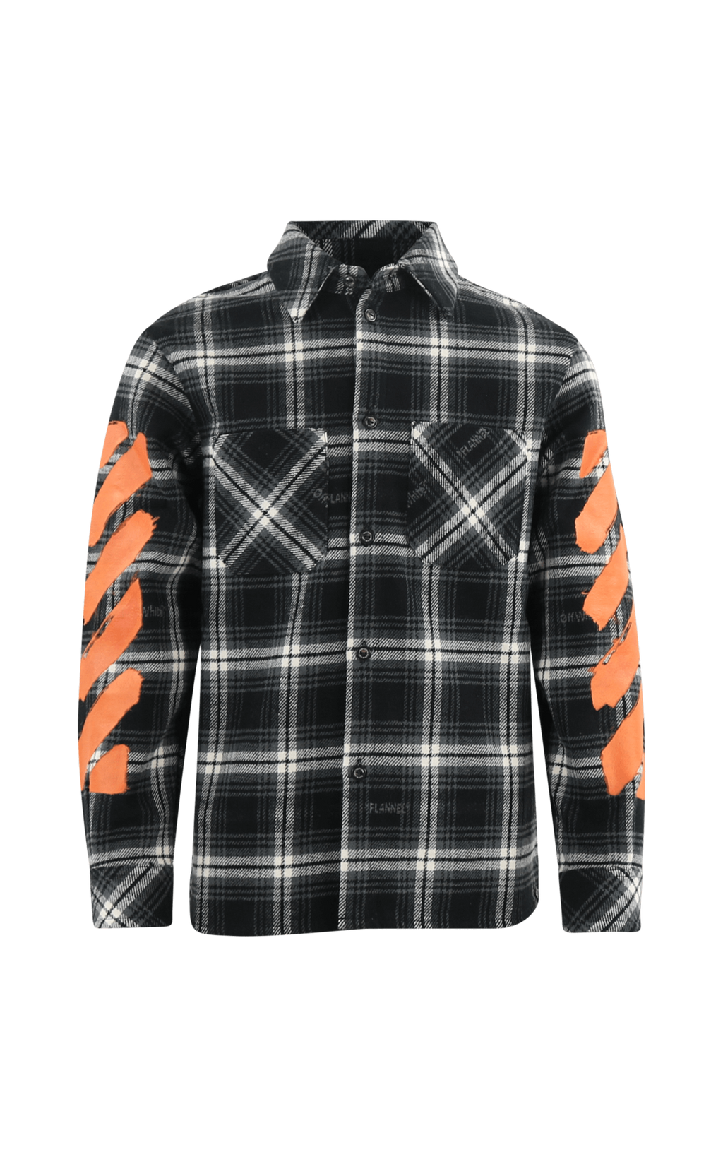 OFF WHITE Kids Diagonal Check Flannel Shirt B Eleganza