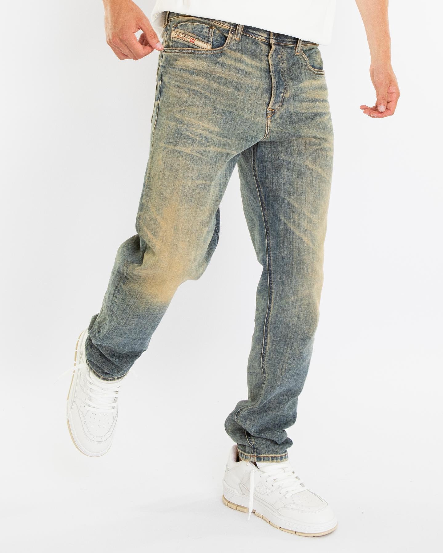 Heren D-FINITIVE Jeans Grijs