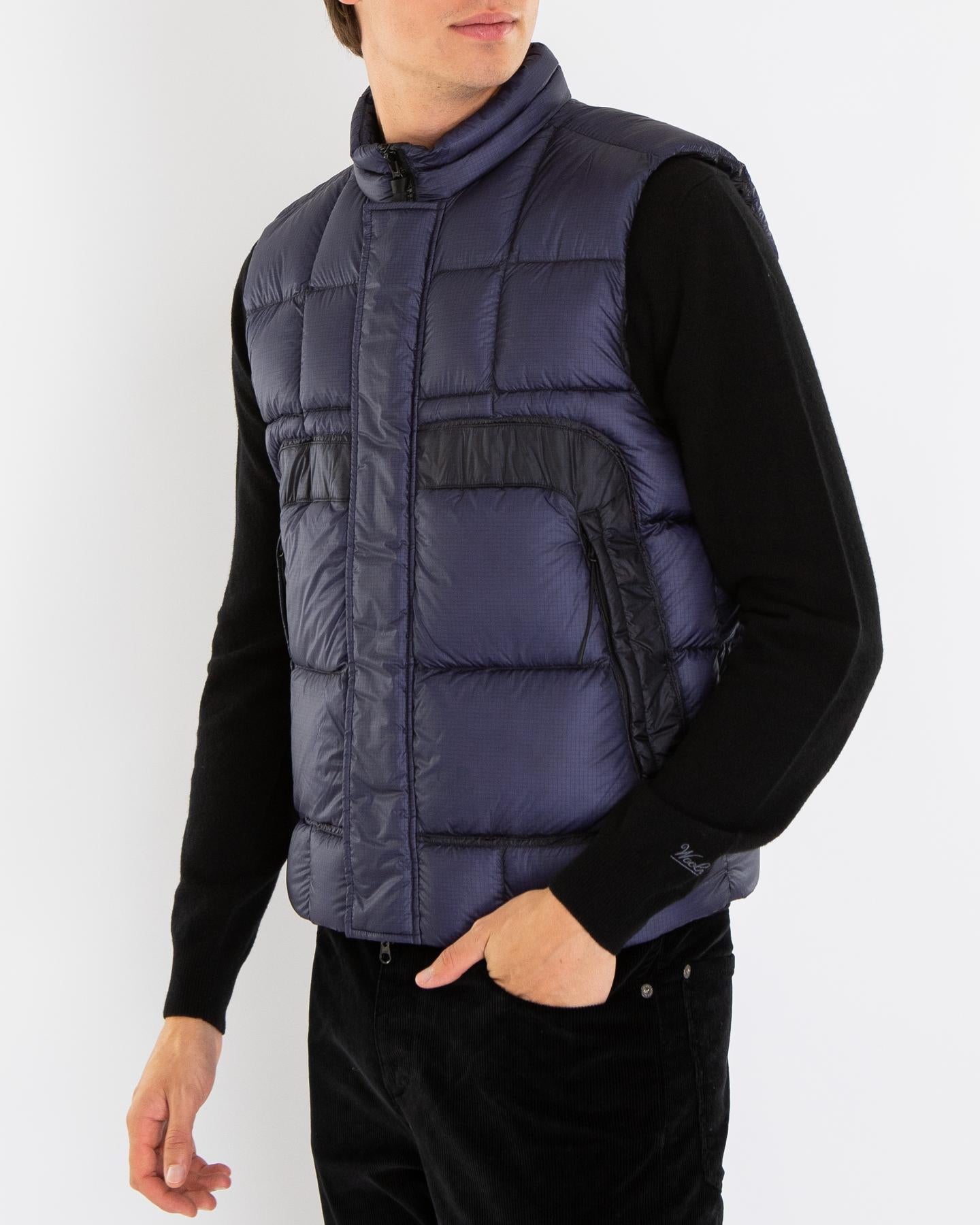 Heren Outerwear Vest Blauw