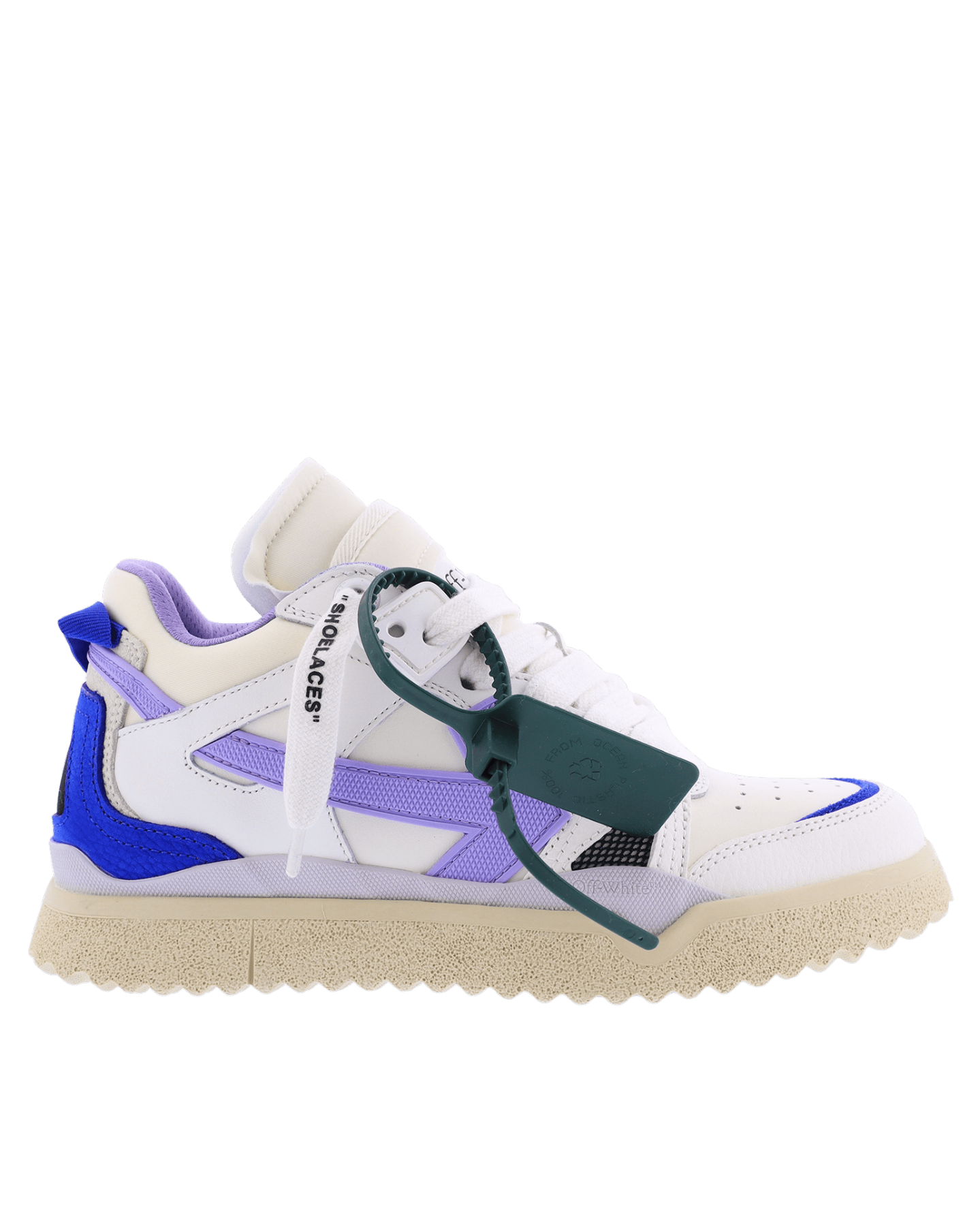 Women Mid Top Sponge Sneaker White/Purple