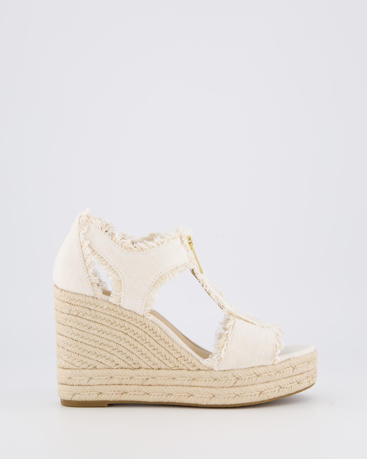 Dames Berkley Wedge Sandaal WitDenim