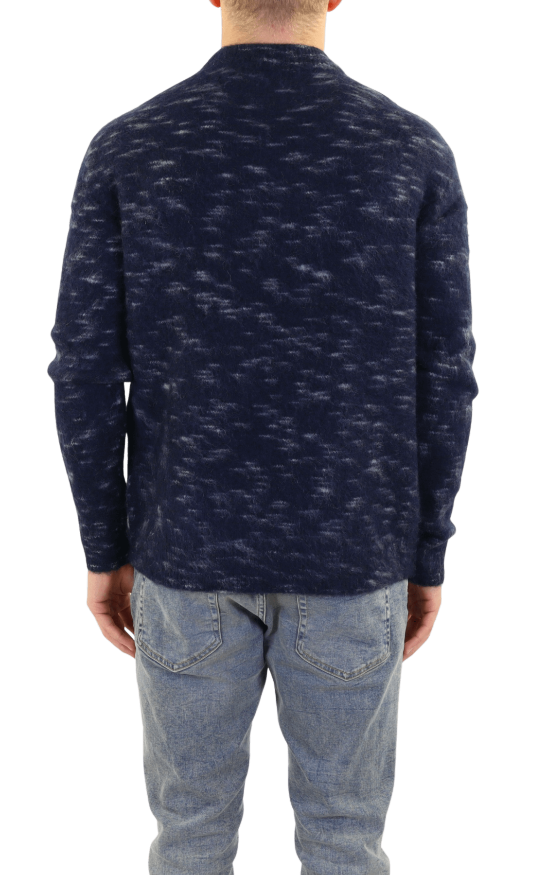 Men Knitted Jumper Blue