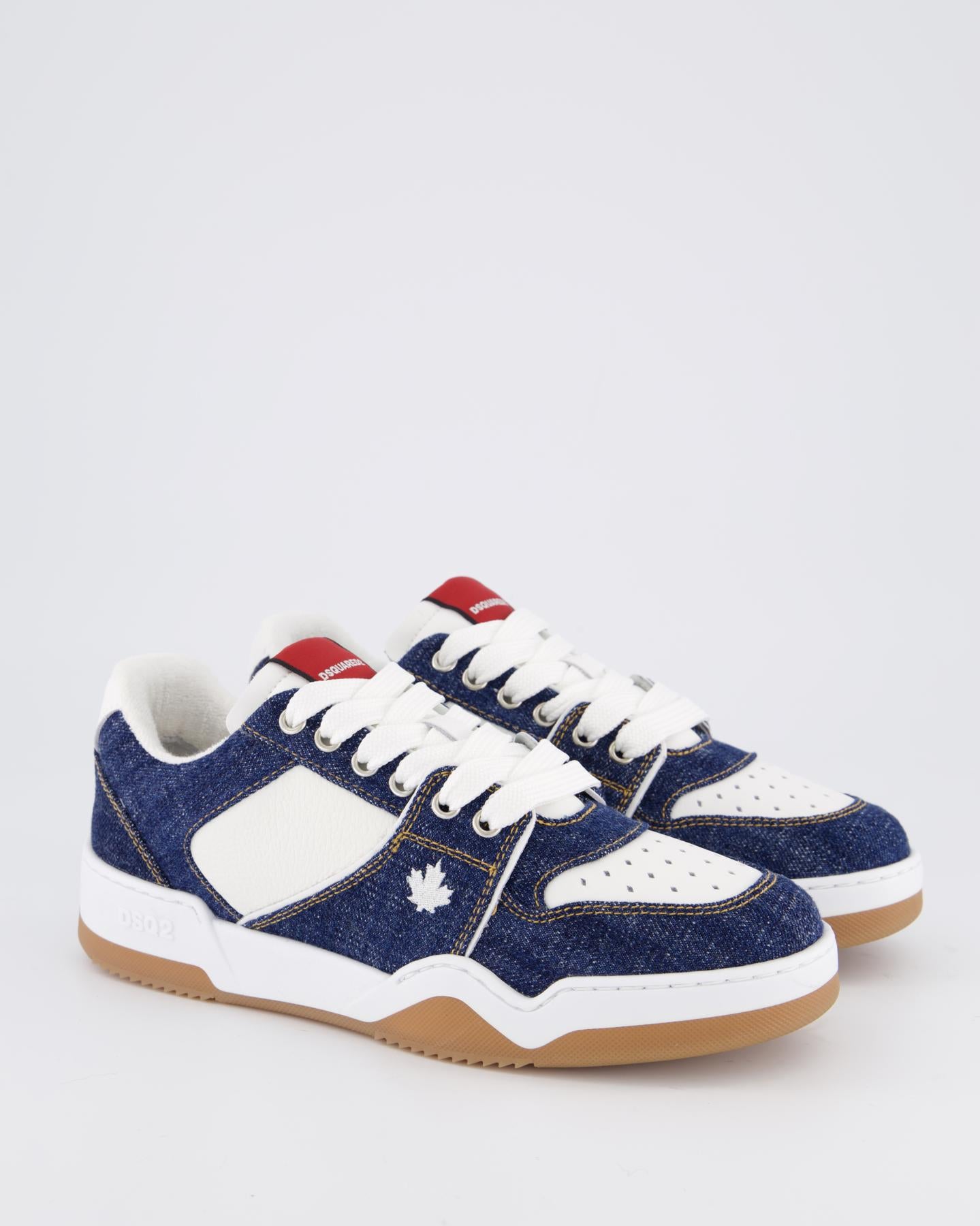 Dames Spiker Sneaker Blauw/Wit