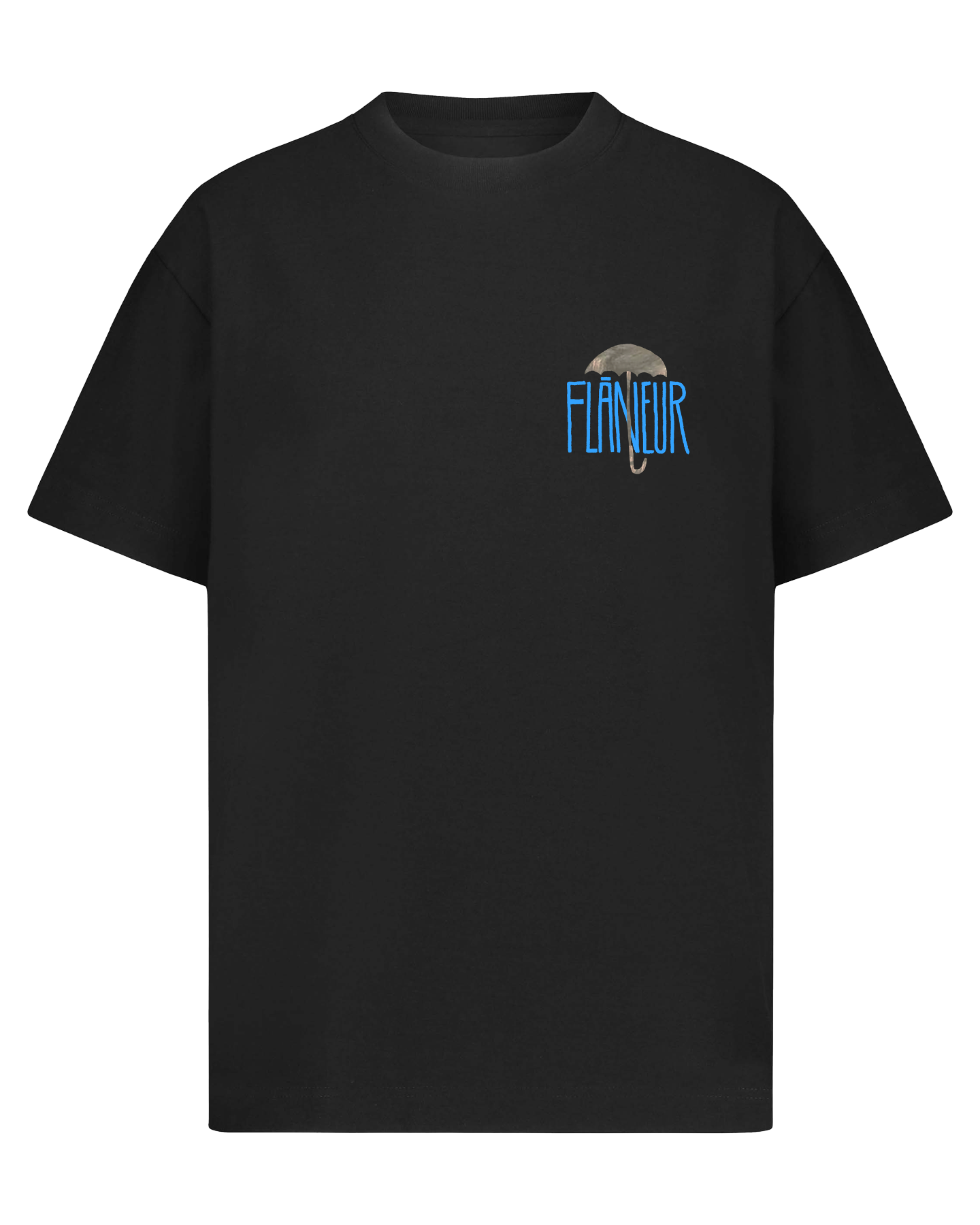 Heren Upside Down T-Shirt Black