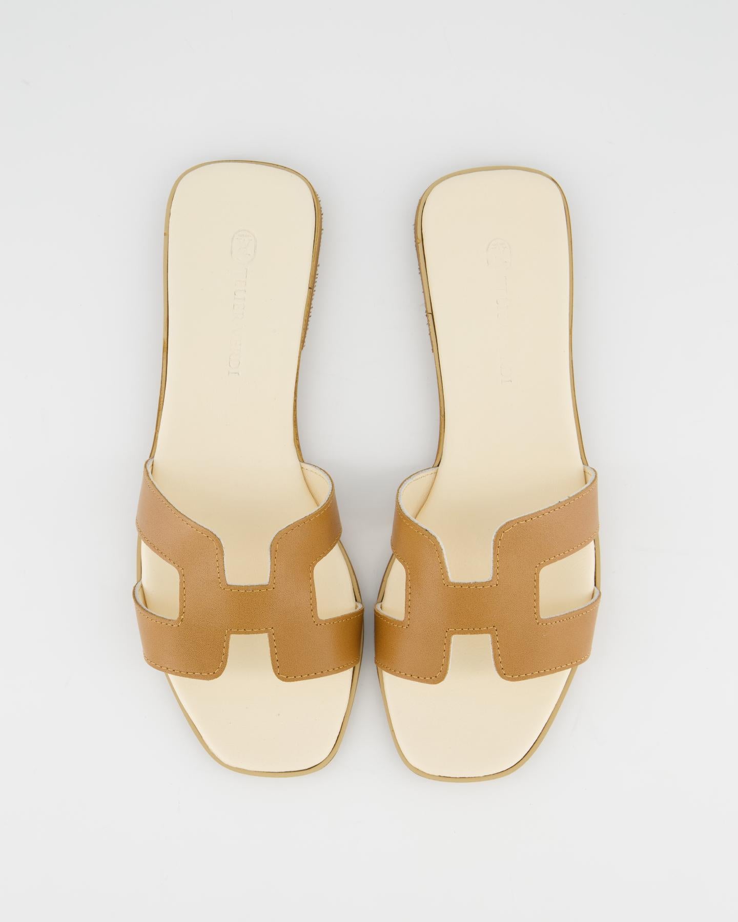 Dames Joy Slipper Bruin/Beige