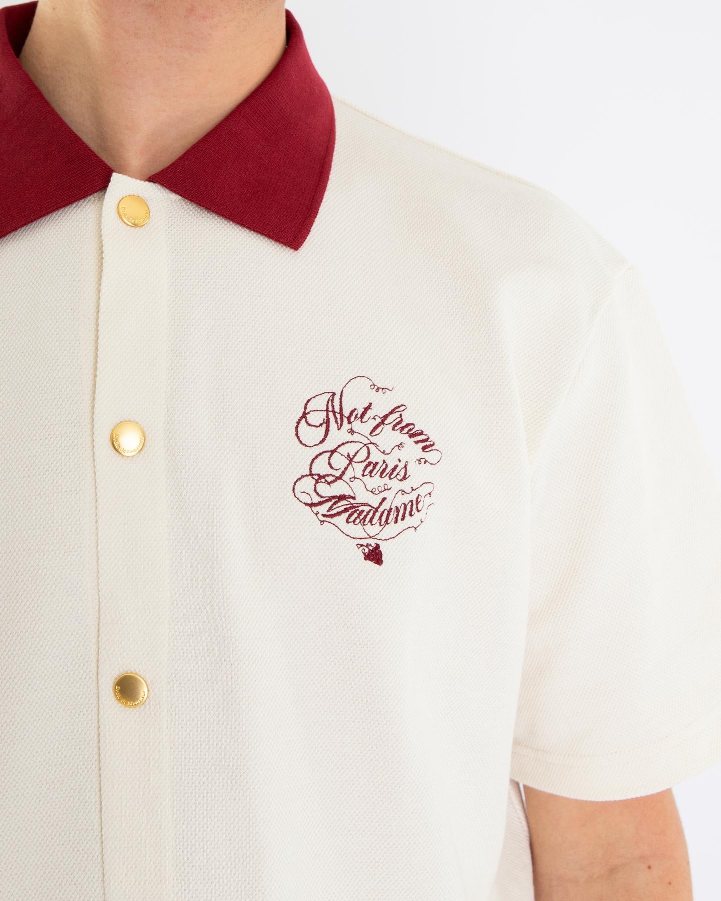 Heren La Chemise Slogan Vignes