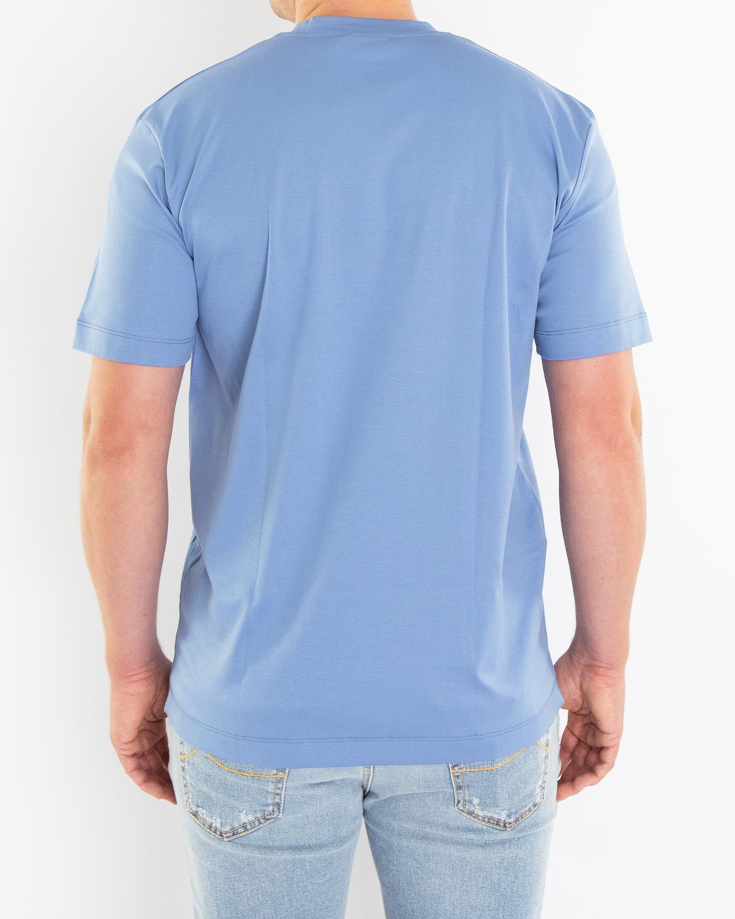 Heren Interlock Supima T-Shirt Blauw