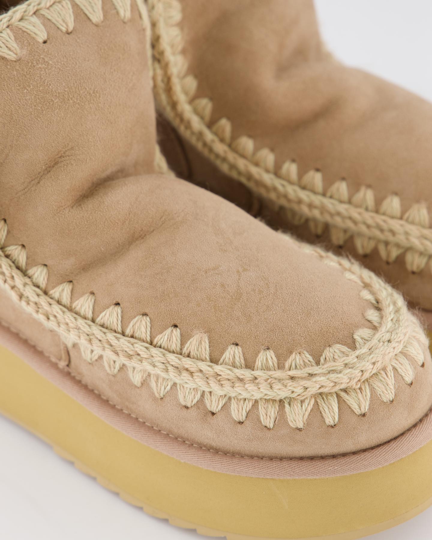 Dames Mini Eskimo Platform Camel